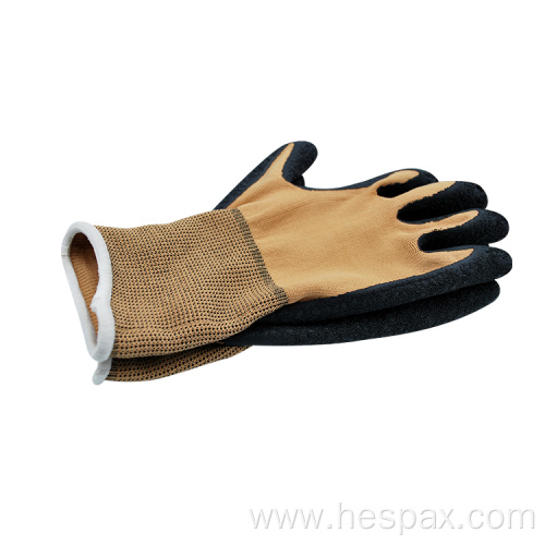 Hespax Latex Palm Coated Gardening Tool Industrial Gloves